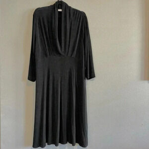 Chico’s Pullover Dress Acetate Stretch Classic Career Office Wedding Guest XL/16